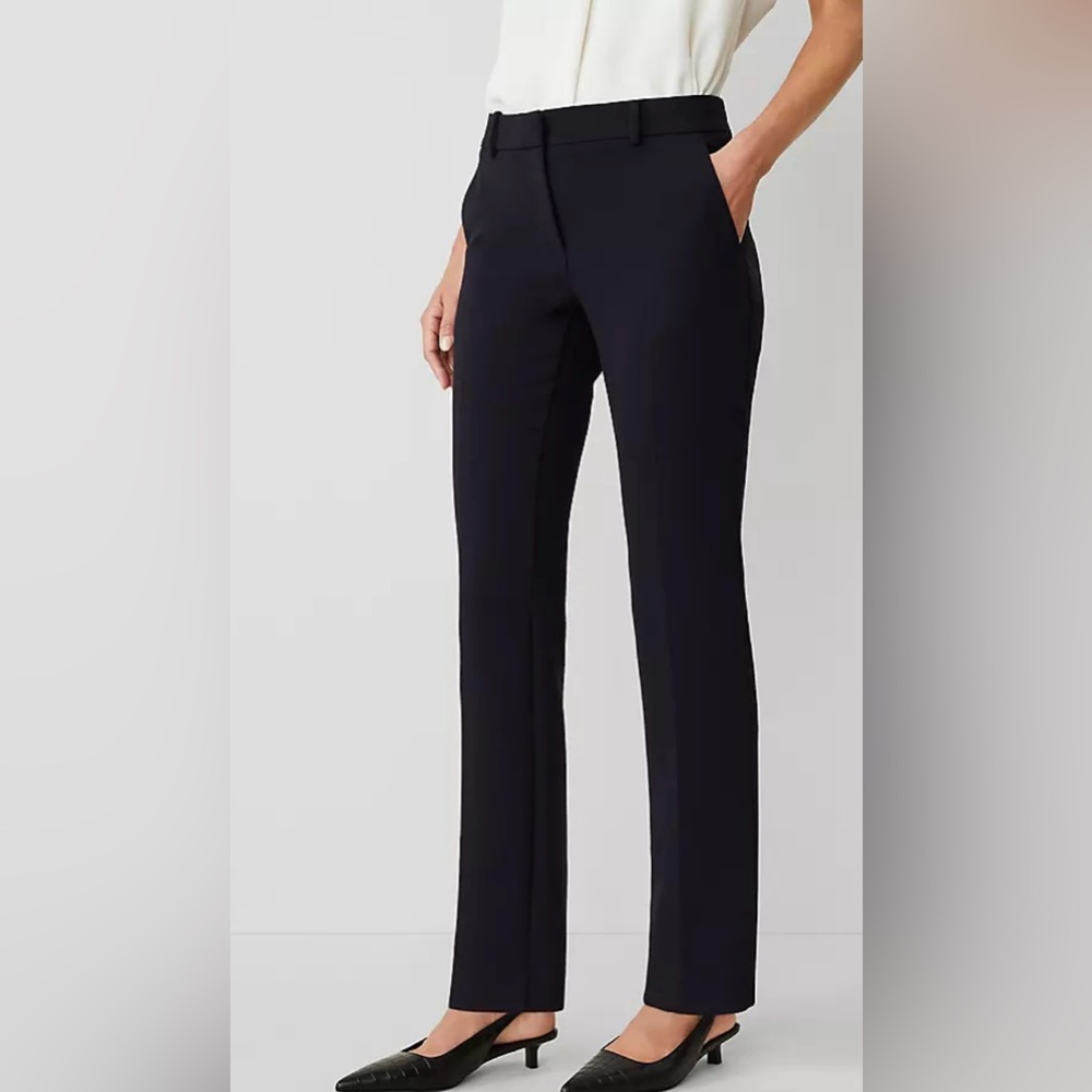 Ann Taylor Straight Dress Navy Pants Sz 8T NWOT